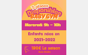 Places disponible en BABY