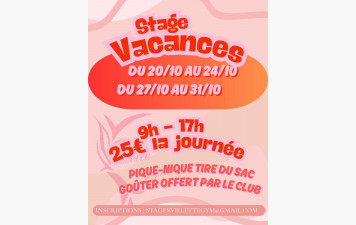 Stages vacances