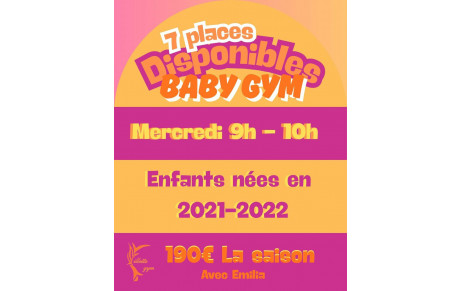 Places disponible en BABY